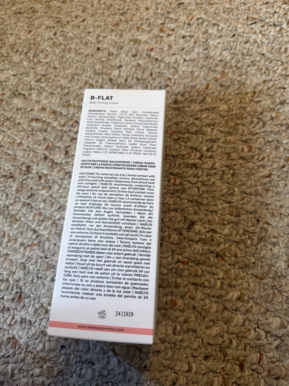 NIB-FLAT Belly Firming Cream by MAELYS - Picture 3 of 6